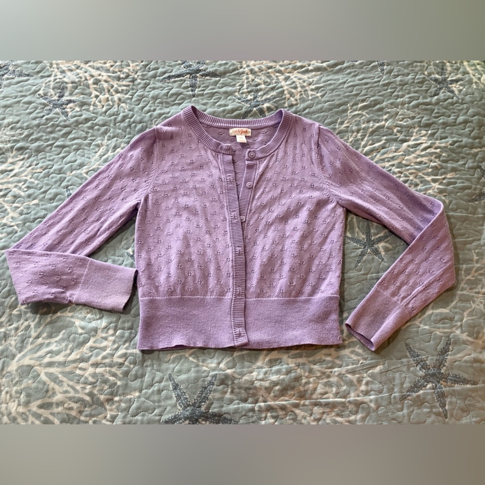 Cat & Jack girls size medium size medium (8) button down front sweater
